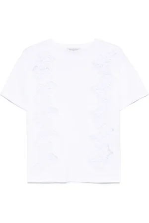 Ermanno Firenze Lace-detail T-shirt