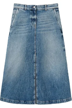 Twin-Set Denim midi skirt