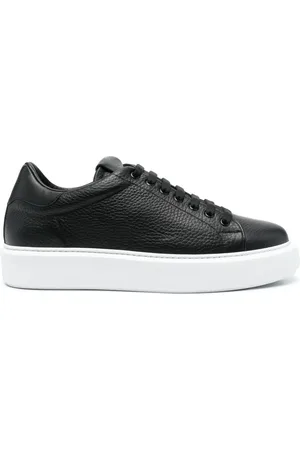 Giuliano Galiano Lace-up calf-leather sneakers