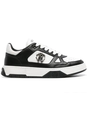 Roberto Cavalli RC-plaque leather sneakers