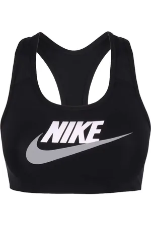 Nike Dri-FIT Swoosh medium-support " /White" sports bra