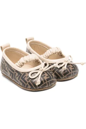 Fendi FF-pattern ballerinas