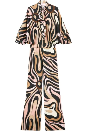 Puccini Marmo-print jumpsuit