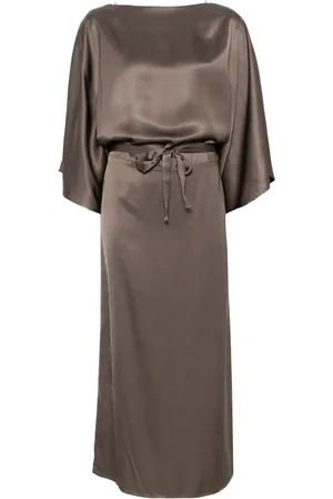 PESERICO SIGN Satin midi dress