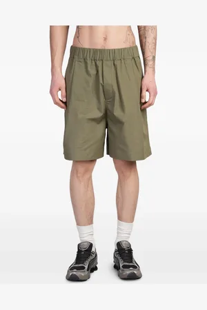 LANEUS Logo-embroidered shorts
