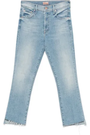Mother The Insider Crop Step Fray jeans