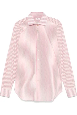 Kiton Candy-striped shirt