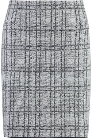 ST. JOHN Checked pencil skirt