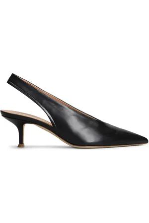LELLA BALDI Leather slingback pumps