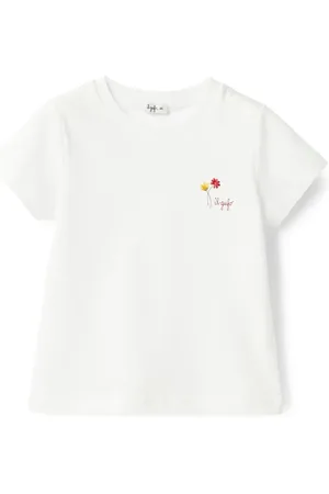 Il gufo Logo-embroidered T-shirt