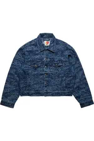 Sky High Farm Angry Chore "Green" denim jacket