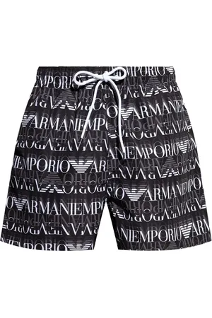 Emporio Armani Logo-print swim shorts