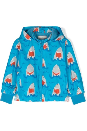 Stella McCartney Shark-print hooded jacket