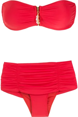 Brigitte Leaf-detail bikini set