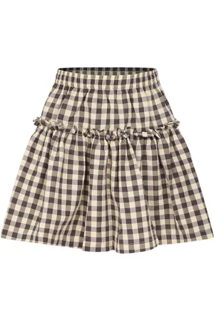 Molo Gingham-checked skirt