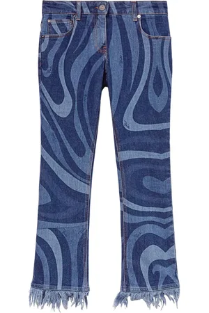 Puccini Marmo-print jeans