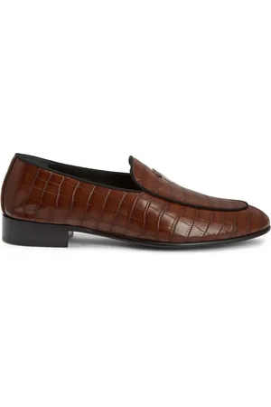 Giuseppe Zanotti Rudolph crocodile-effect leather loafers