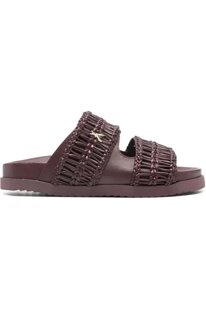 Patrizia Pepe Interwoven-strap slides