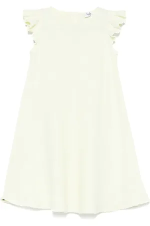 Il gufo Ruffled-detail linen dress