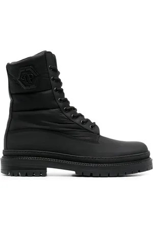 Philipp Plein Logo-embossed ankle boots