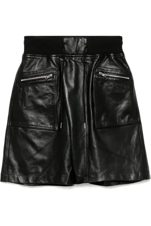 R13 Crossover leather shorts