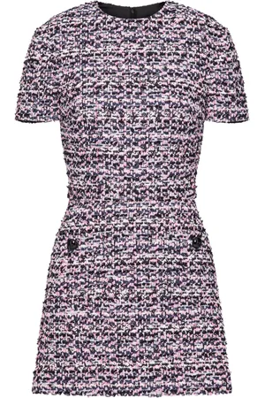 VALENTINO GARAVANI Ribbon tweed mini dress