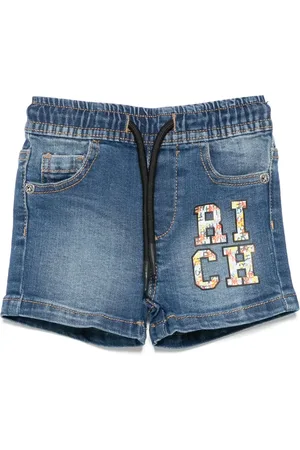 John Richmond Logo-print shorts