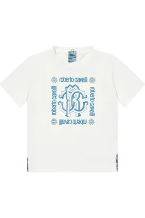 Roberto Cavalli Logo-embroidered T-shirt