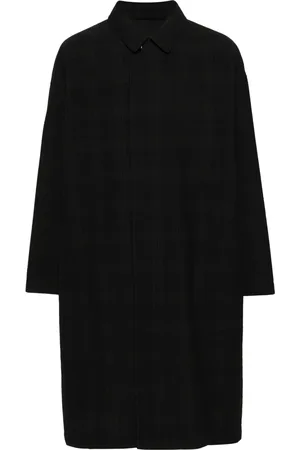 LEMAIRE Checked wool coat