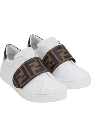 Fendi Zucca touch-strap low-top sneakers
