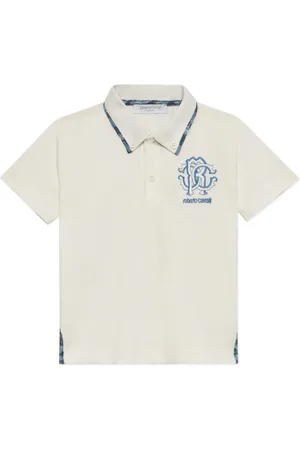 Roberto Cavalli Logo-embroidered polo shirt