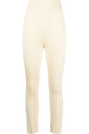 Nanushka Ribbed high-waist skinny trousers