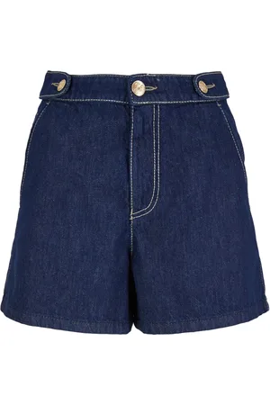 Emporio Armani Contrast-stitching denim shorts