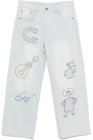 Glass Cypress Embroidered jeans
