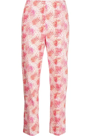Paule Ka Graphic-print cotton trousers