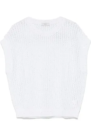 PESERICO SIGN Sequinned vest