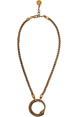 Roberto Cavalli Snake-pendant necklace