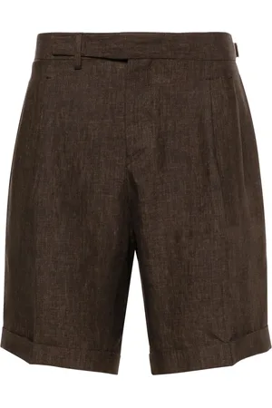 BRIGLIA Tailored linen shorts
