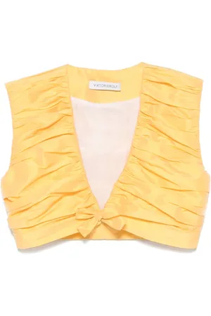 Viktor & Rolf Pleated cropped top