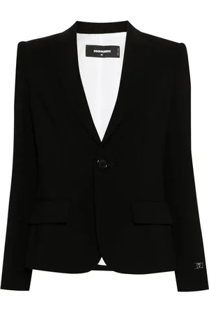 Dsquared2 Logo-plaque single-breasted blazer
