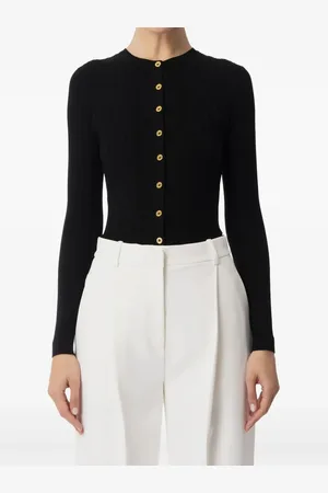 Elisabetta Franchi Sheer detailing cardigan