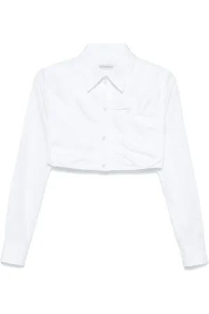 Viktor & Rolf Pleated cropped shirt
