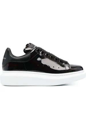 Alexander McQueen Patent-leather low-top sneakers