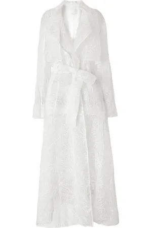 GENNY Floral-embroidered coat