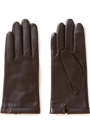 Claudie Pierlot Logo-plaque leather gloves