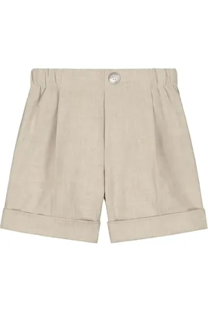 Il gufo Pleat-detail shorts