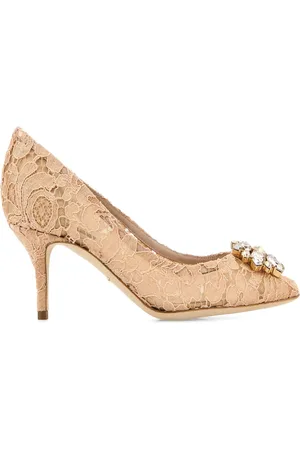 Dolce & Gabbana Rainbow Lace 60mm brooch-detail pumps