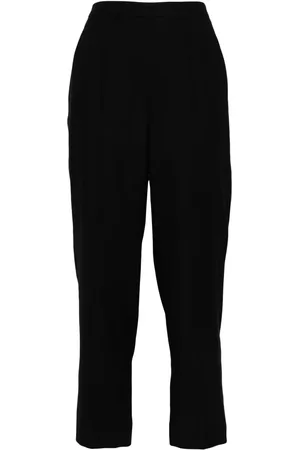 Vince Brushed mid-rise trousers