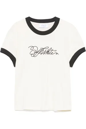 OFF-WHITE Logo-embroidered T-shirt