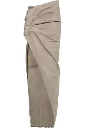 Rick Owens Edfu asymmetric maxi skirt